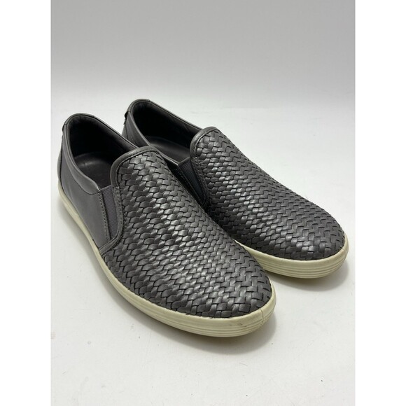 Ecco Soft 7 Woven Slip-On Women's Shoes Size 9 M Metallic Gray Comfort Preowned - Picture 2 of 10